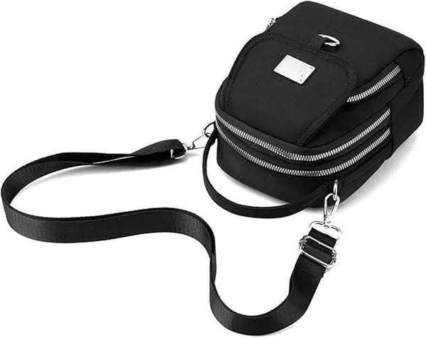 Women Crossbody Bag Nylon Messenger Bags Simple Purse For Work, Multi-pocket Storage Shoulder Handbag