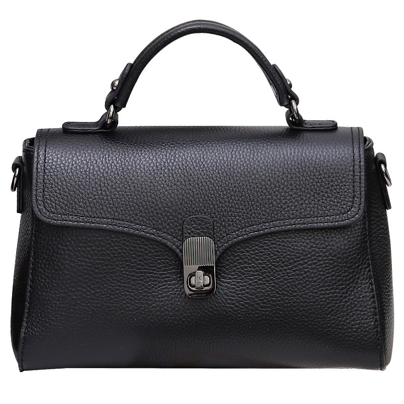 First Layer Cowhide Casual Handheld Versatile Crossbody Bag