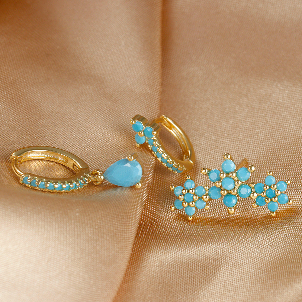 French Style Ear Clip Earings Set For Women