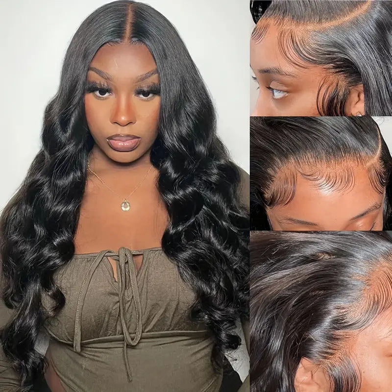 Front Lace Wig Medium Big Wave Female