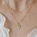 Bohemian-style Double-layer Turquoise Layered Necklace