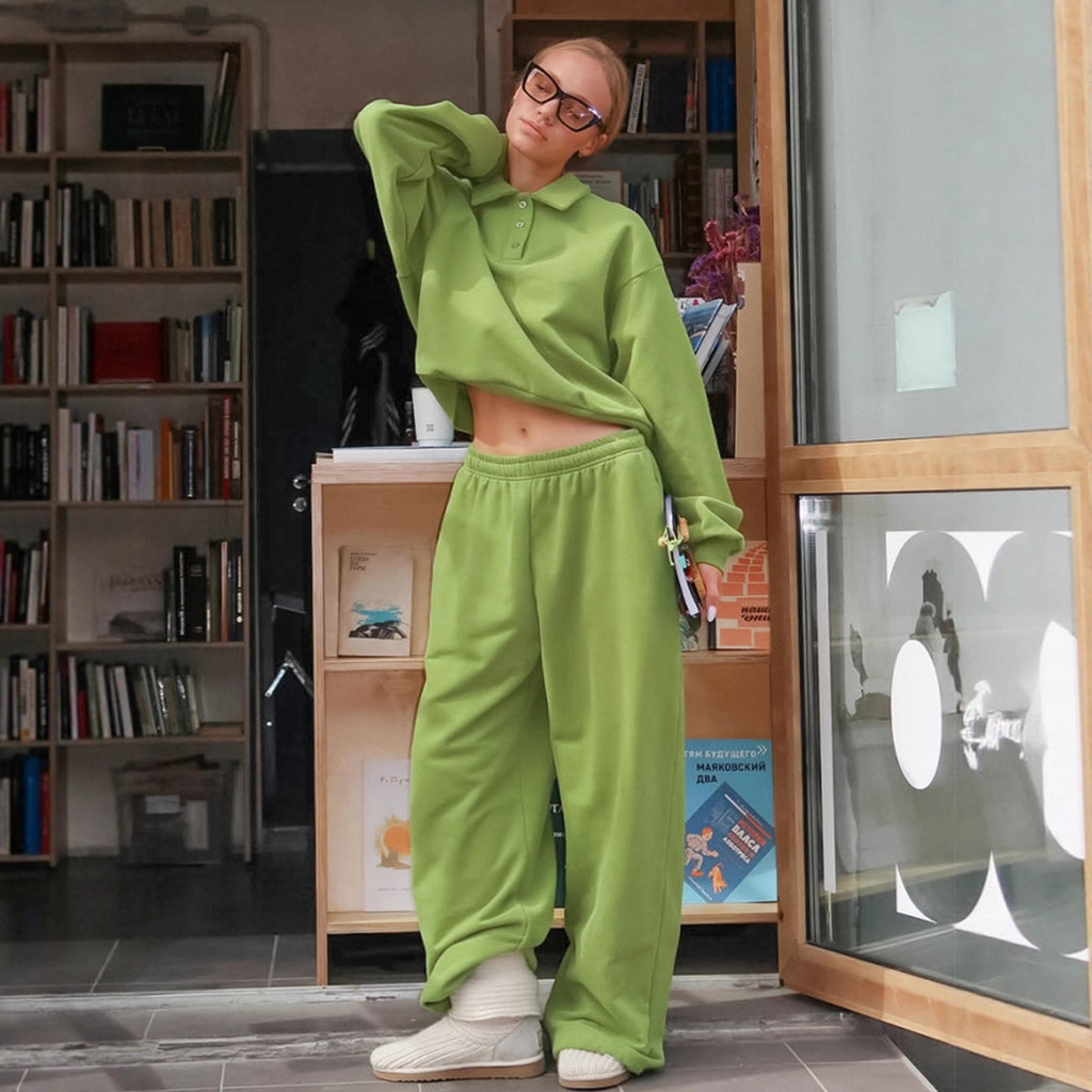 Street Casual Sweatshirt Outfit Women 2025 Winter Fashion