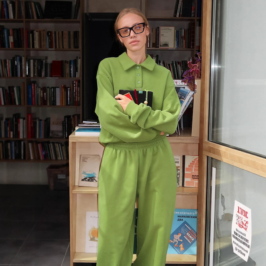 Street Casual Sweatshirt Outfit Women 2025 Winter Fashion