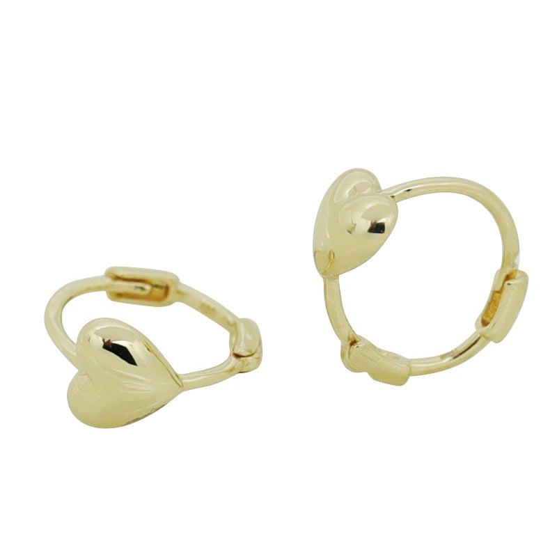 Minimalist Heart-shaped Ear Bone Clip Earrings
